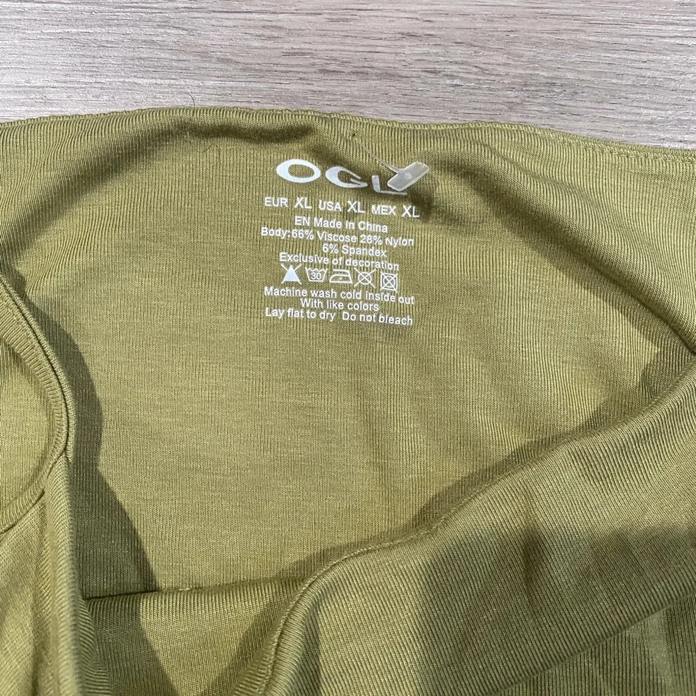 OGL Olive Green Women's Tank Top Athletic Soft Casual - Picture 2 of 4